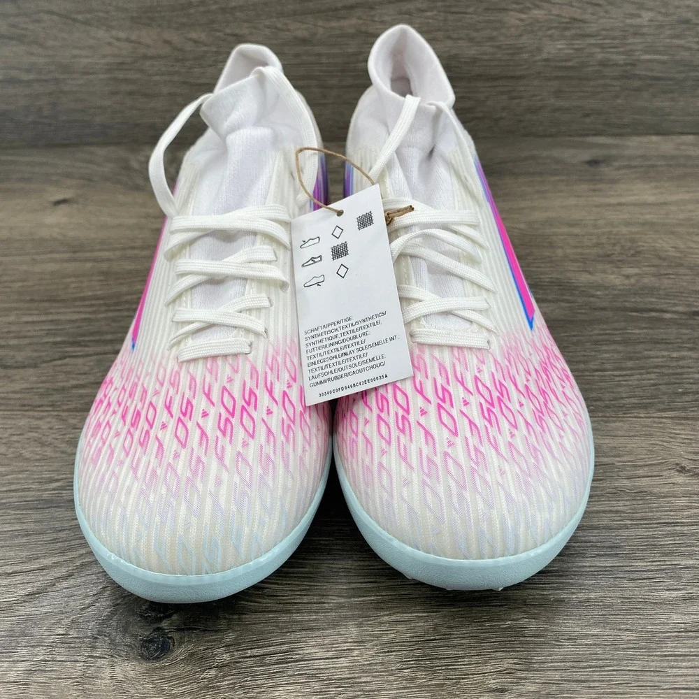 Adidas F50 Sparkfusion League Soccer Shoes Mens 7.5 White Pink Blue JR6926